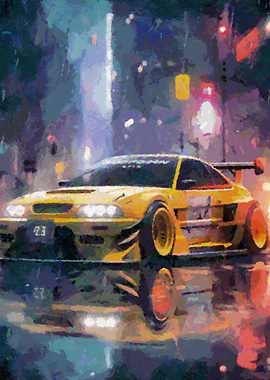 Sport car racing fantasy