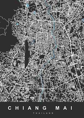 Map CHIANG MAI THAILAND