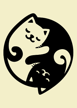 Yin Yang Cat