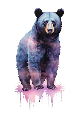 Watercolor Bear Painting