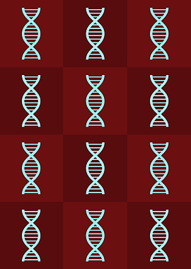 DNA Science Icons Pop Art