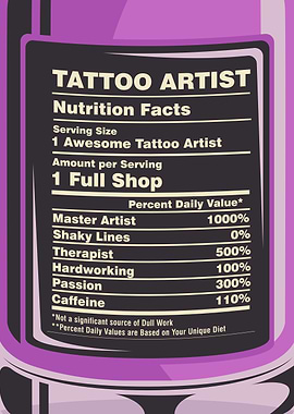 Tattoo Artist Nutrition