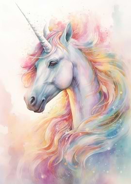 Beautiful rainbow Unicorn