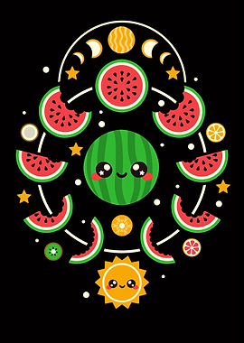 Watermelon moon phases