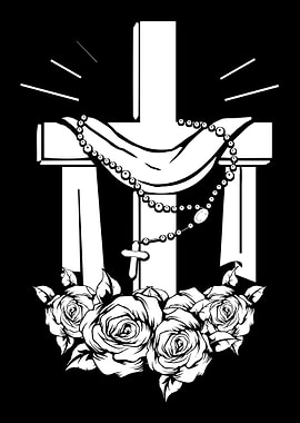 Rose Gardening Cross