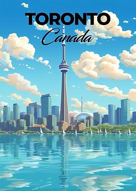 Toronto Travel Poster