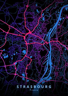 Strasbourg France Map