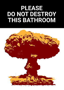 FUNNY BATHROOM ATOM BOMB