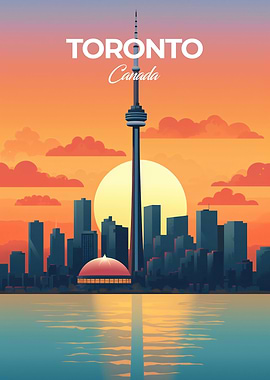 Toronto Travel Print