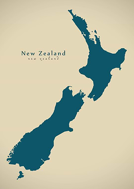 New Zealand map
