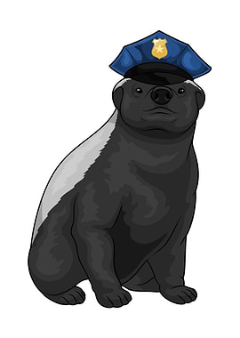 Hone badger Cop Police