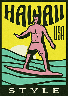 Hawaii Style Surfer