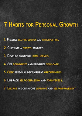 Habits for Personal Growth