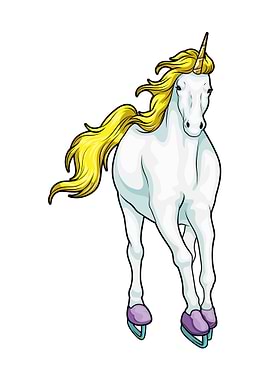 Unicorn Ice skating