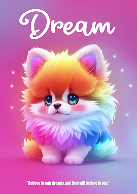 Dreamy Cute Mystic Puppy