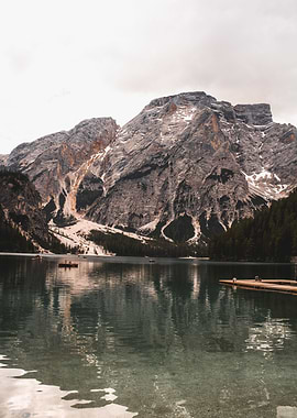 wild sea and mountains