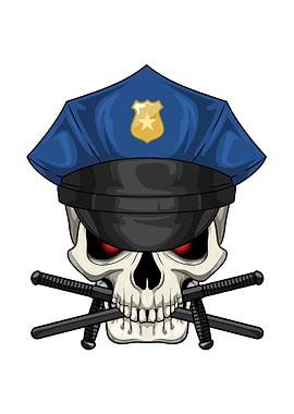 Skull Cop Police