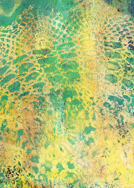 Yellow Green Crochet Doily