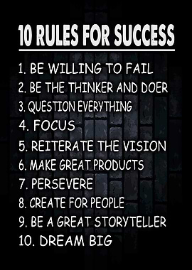 10 Rules for Success