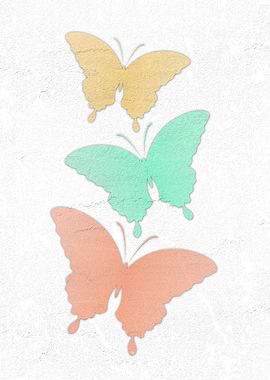 Vintage style butterflies