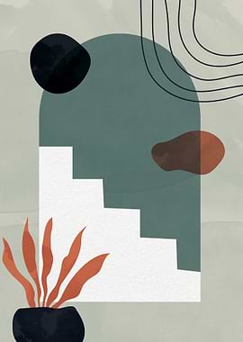 Abstract House Stairs