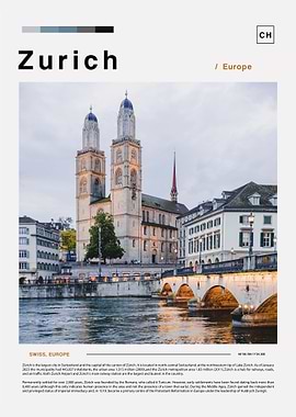 Zurich Landscape Poster