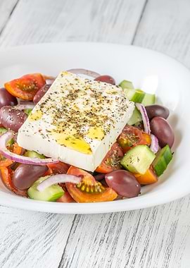 Bowl of Greek salad