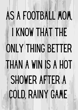 As a football mom