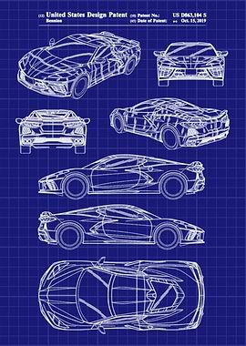 Chevy Corvette C8 Patent