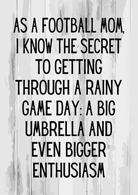 As a football mom