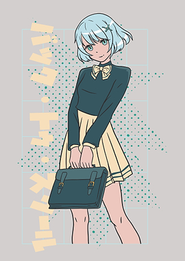 Anime Girl With Bag