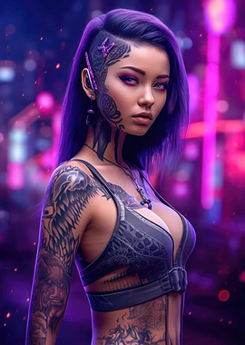 Asian Cyberpunk Girl