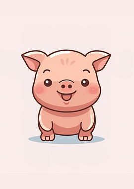 pig pink cute animal