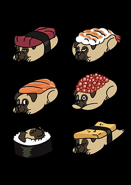Pug Sushi