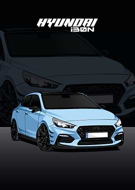 Hyundai i30 N blue