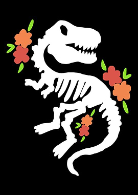 Flowered Dinosaur Dinosaur