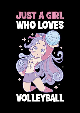 Girl Loves Volleyball