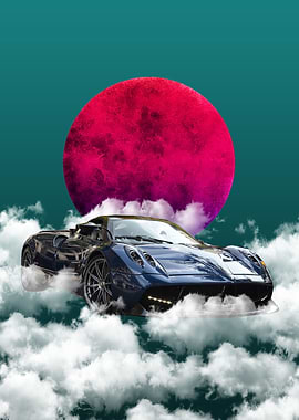 Sports Car in the Clouds