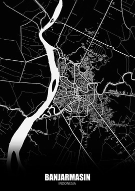 Banjarmasin Indonesia Map