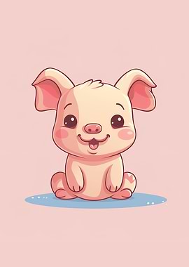 pig pink cute animal