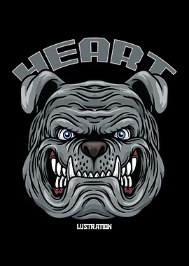 Bulldog Head Text