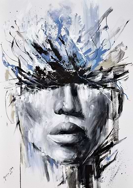 Abstract face painting