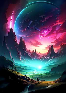 Stellar Serenity Landscape