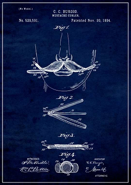 Moustache Curler 1894
