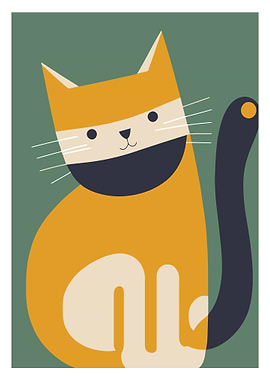 Cute Cat Illustration