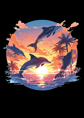Dolphins Define Sunset