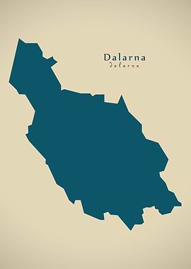 Dalarna county map