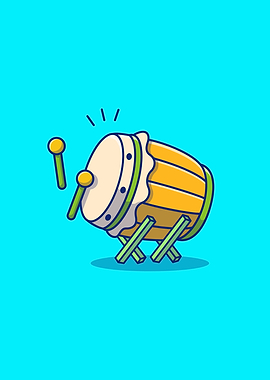 Bedug Drum With Stick