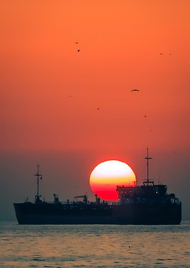 ship and the sun