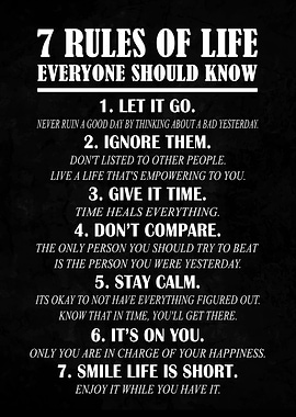 7 Rules of Life